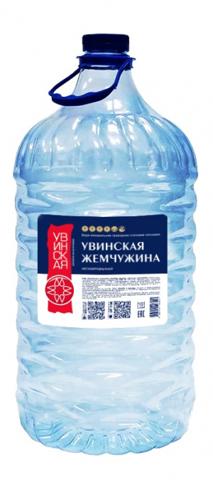 Увинская Жемчужина 10 л. негазированная природная питьевая в ОДНОРАЗОВОЙ БУТЫЛИ.  Удмуртия пос. Ува